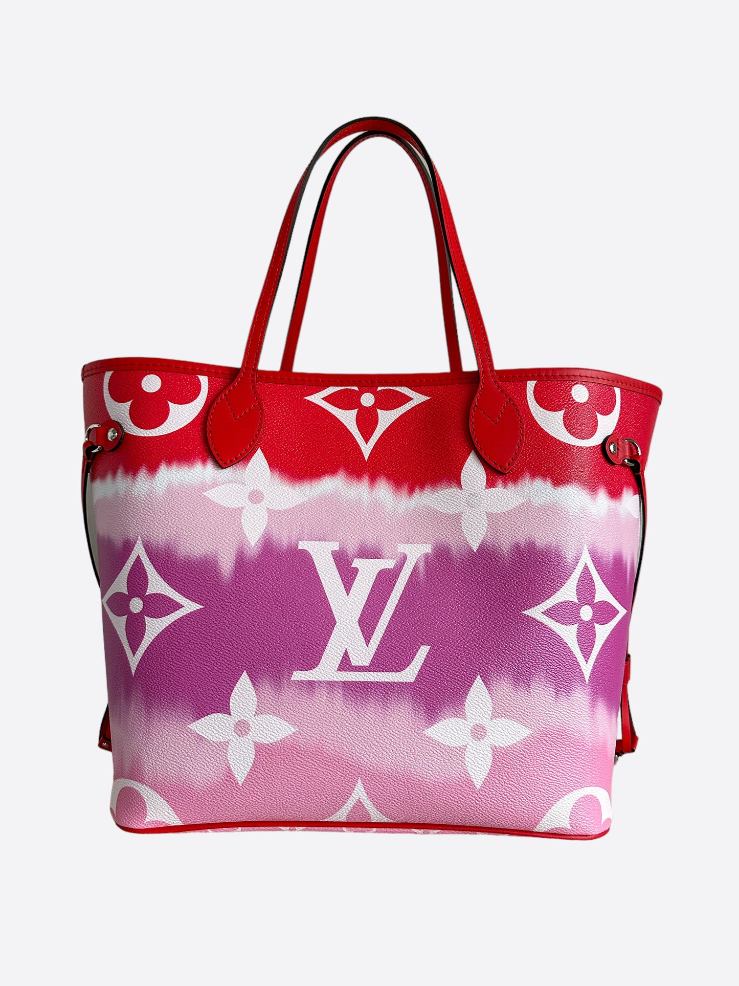 Louis Vuitton Pink & Red Escale Monogram Neverfull MM