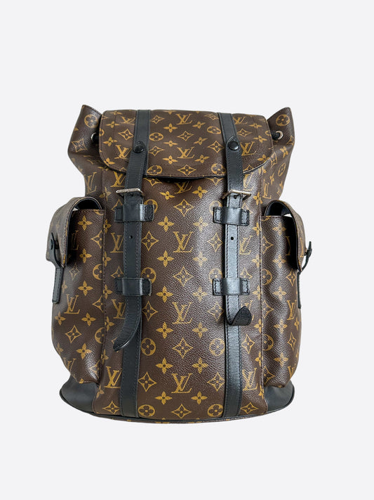 Louis Vuitton Brown Macassar Monogram Christopher Backpack