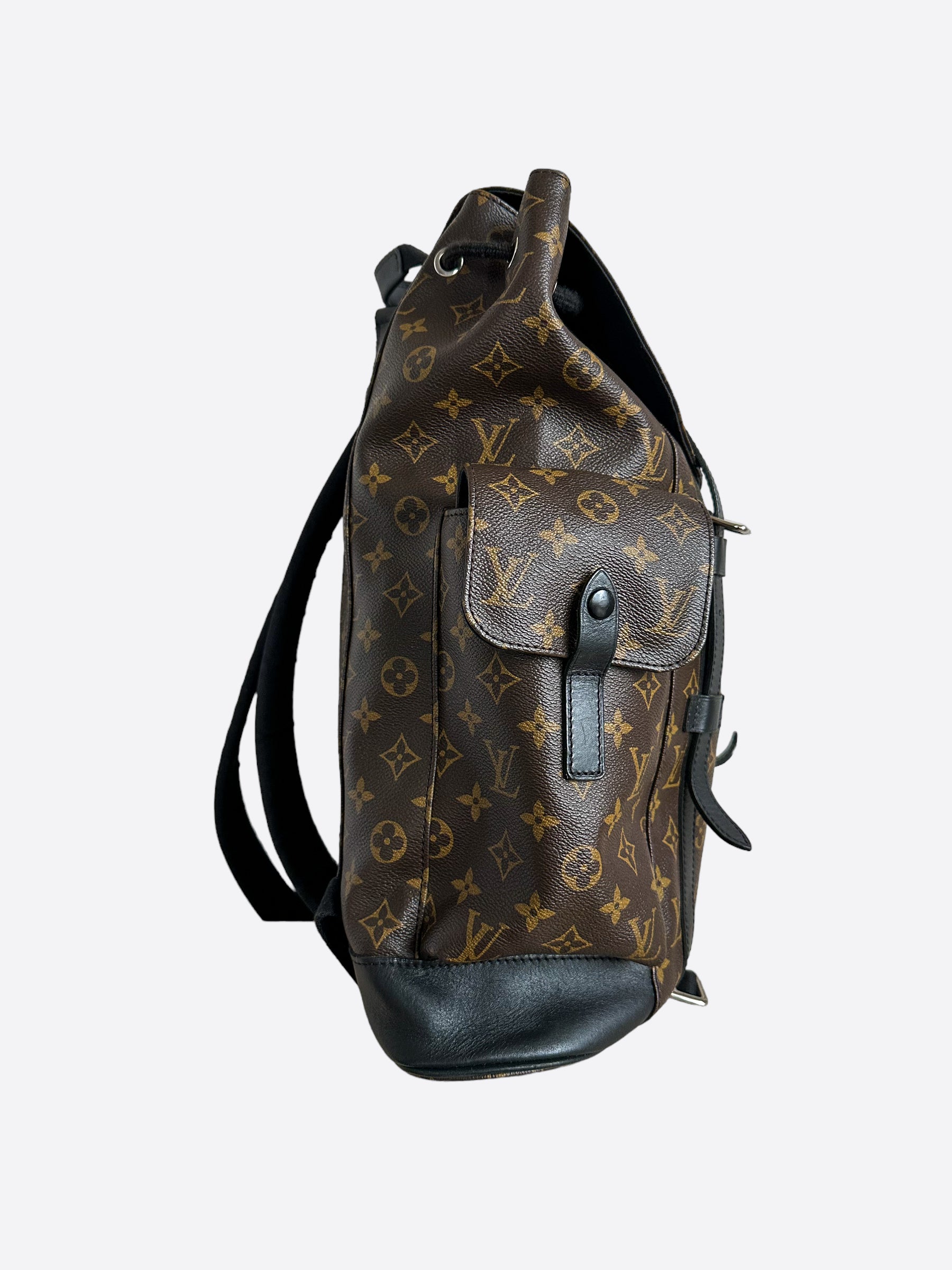 louis vuitton christopher backpack monogram Louis Vuitton Brown Macassar Monogram Christopher Backpack – Savonches