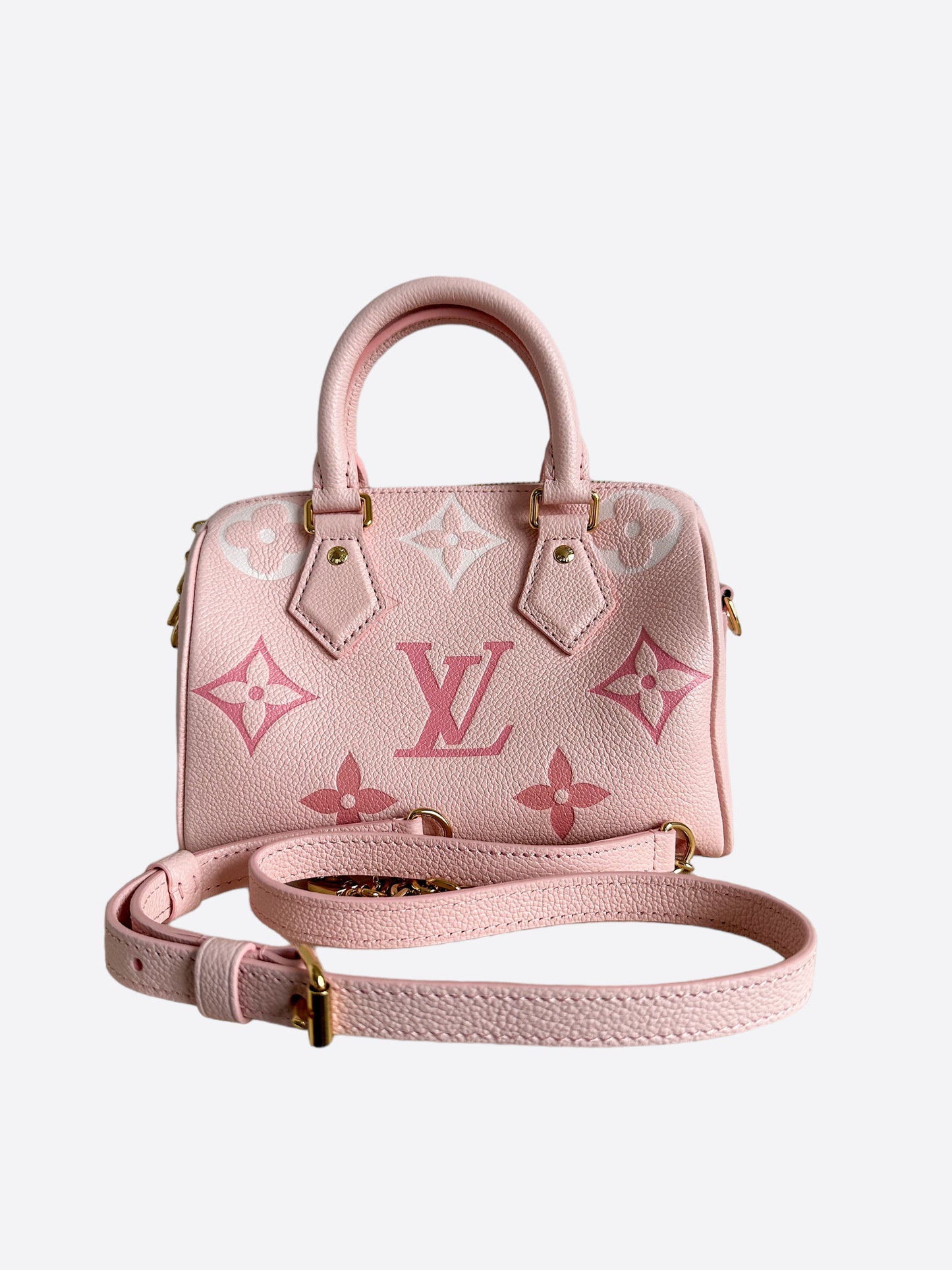 Louis Vuitton Pink Monogram Empreinte Speedy 20