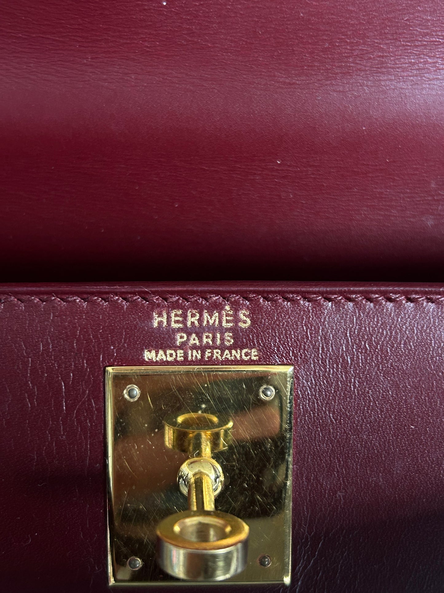Hermes Rouge H Swift & Gold Hardware Kelly 28