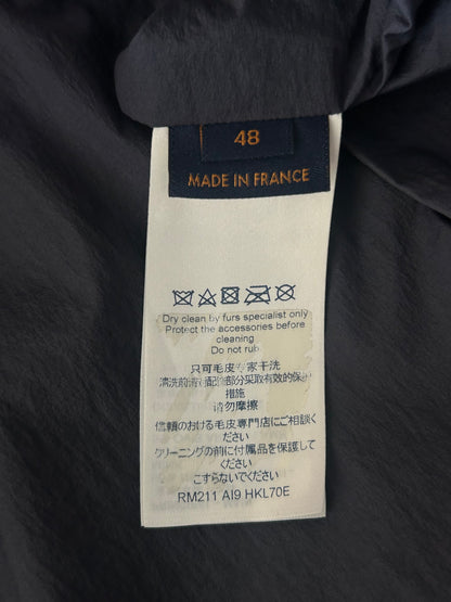 Louis Vuitton White & Multicolor Monogram Mink Jacket