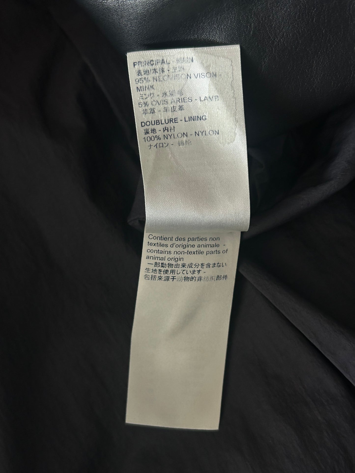 Louis Vuitton White & Multicolor Monogram Mink Jacket