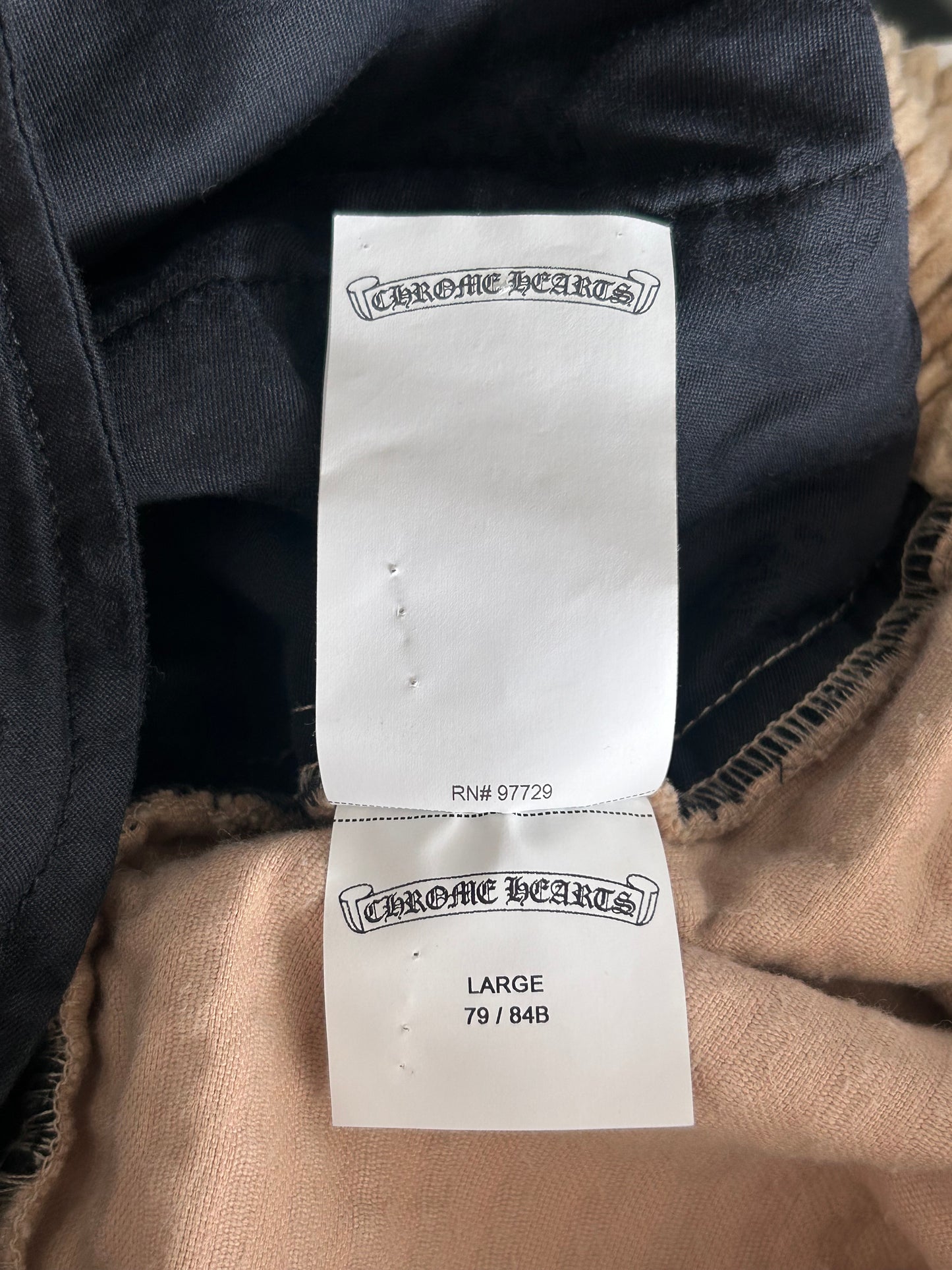 Chrome Hearts Matty Boy Tan Chomper Corduroy Shorts