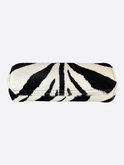 Chrome Hearts Black & White Zebra Pink Cross Patch Watch Roll