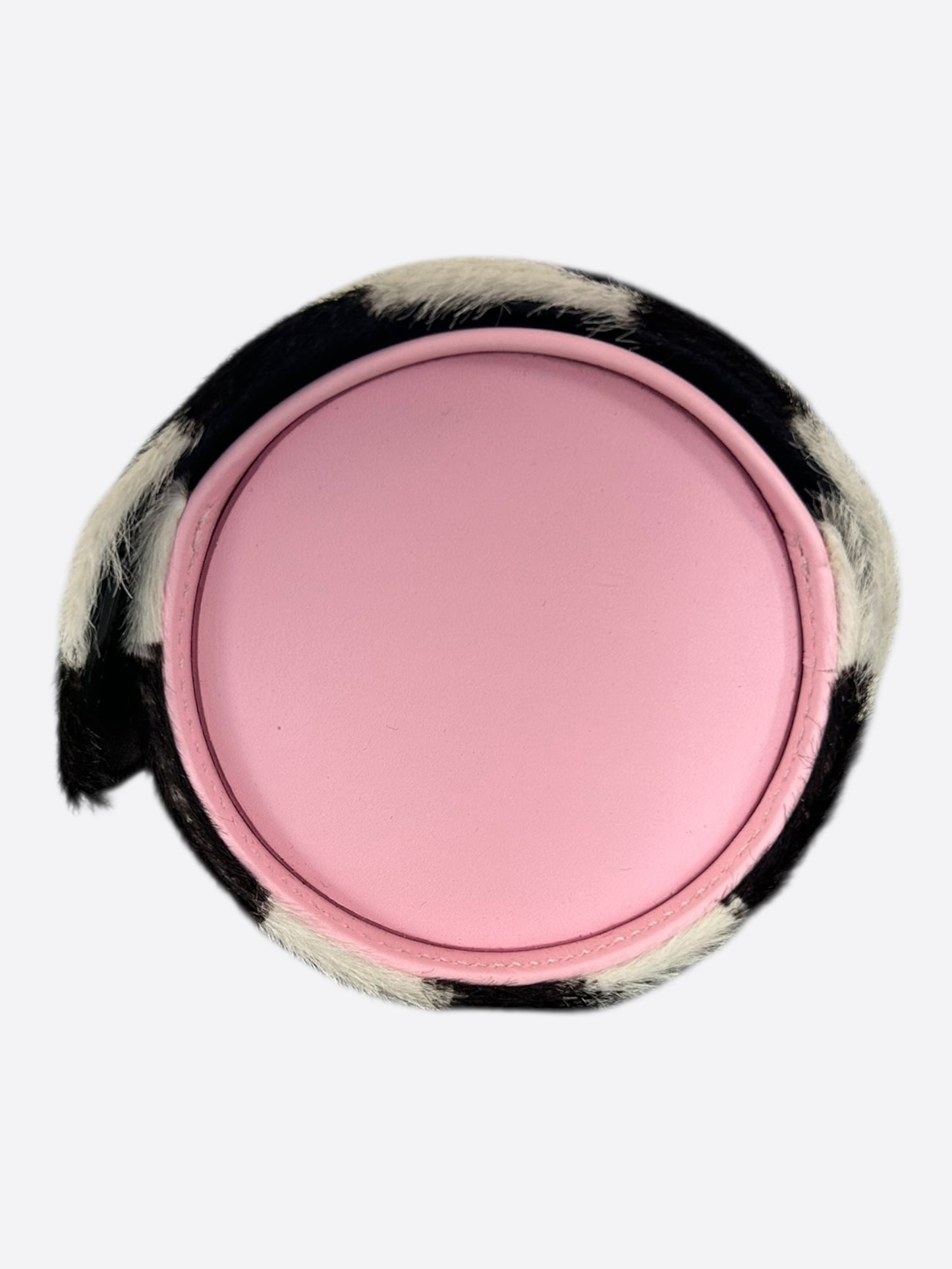 Chrome Hearts Black & White Zebra Pink Cross Patch Watch Roll