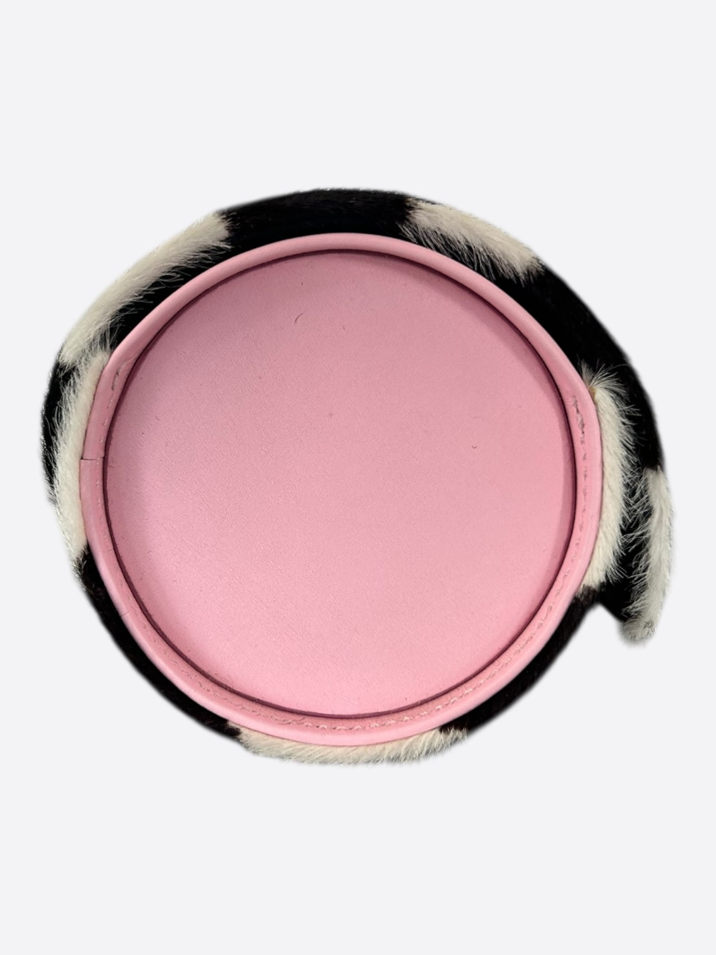 Chrome Hearts Black & White Zebra Pink Cross Patch Watch Roll