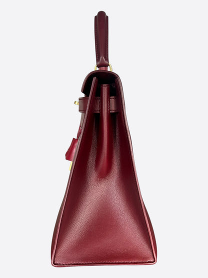 Hermes Rouge H Swift & Gold Hardware Kelly 28