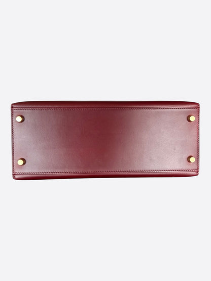 Hermes Rouge H Swift & Gold Hardware Kelly 28
