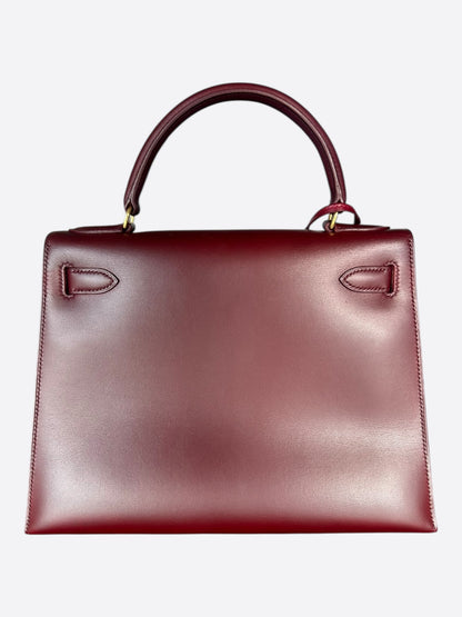 Hermes Rouge H Swift & Gold Hardware Kelly 28