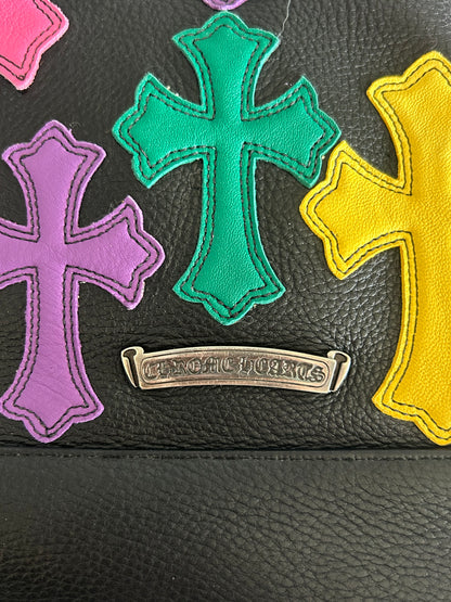 Chrome Hearts Black Multicolor Cross Patch & Dagger Tote Bag