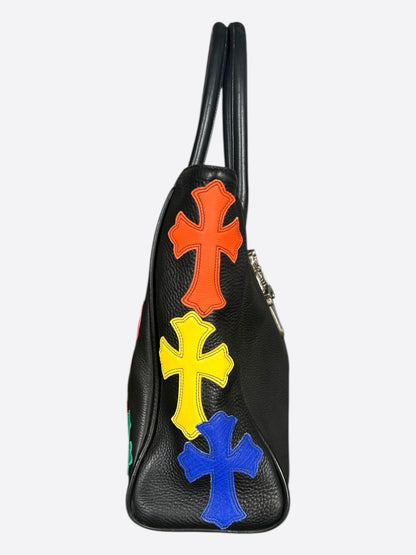 Chrome Hearts Black Multicolor Cross Patch & Dagger Tote Bag