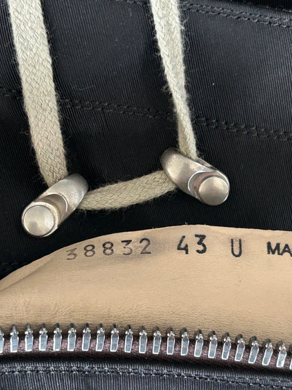 Rick Owens Chrome Hearts Black & White Cross Patch Hexagram Sneakers