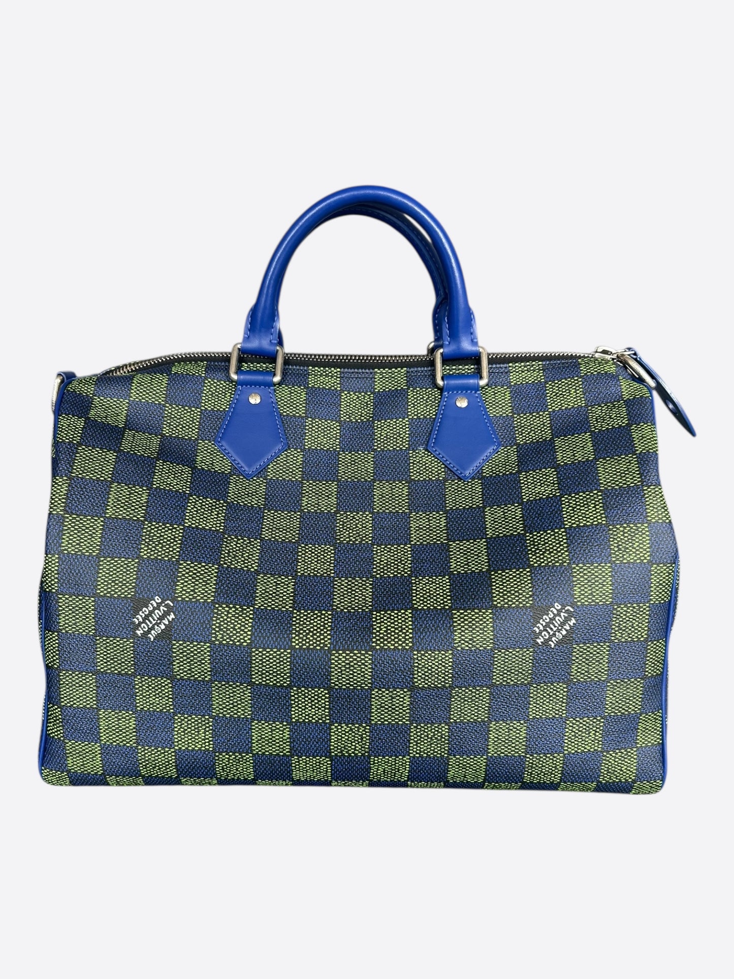 Louis Vuitton Blue & Green Damier Speedy 40