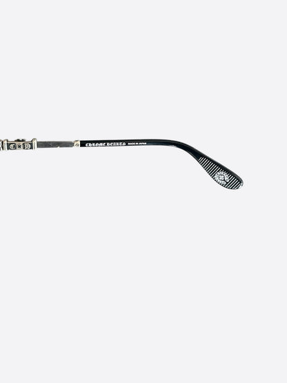 Chrome Hearts Black & Silver Bonennoisseur II Glasses