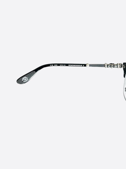 Chrome Hearts Black & Silver Bonennoisseur II Glasses