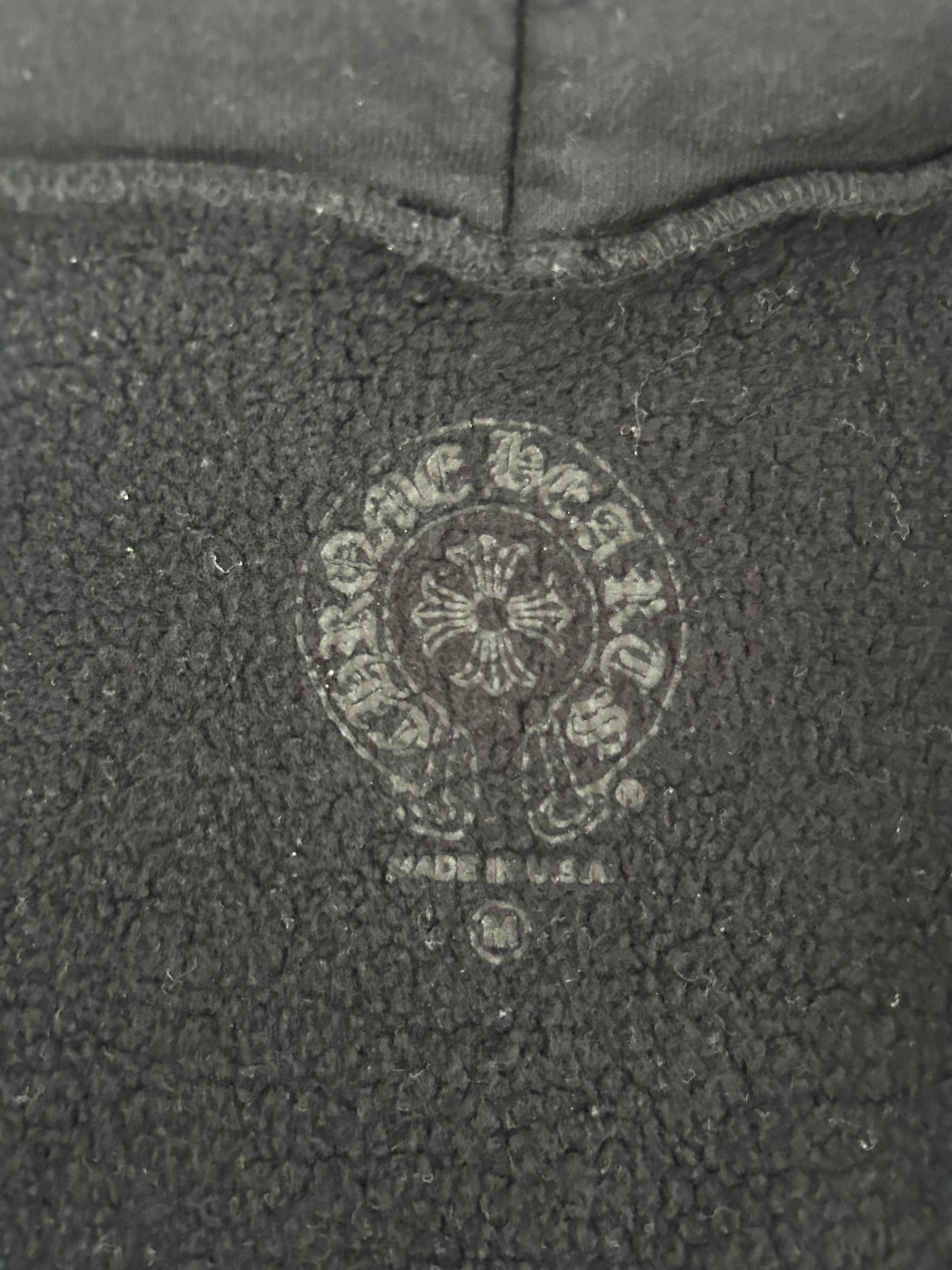 Chrome Hearts Black & White Floral T-Bar Logo Hoodie