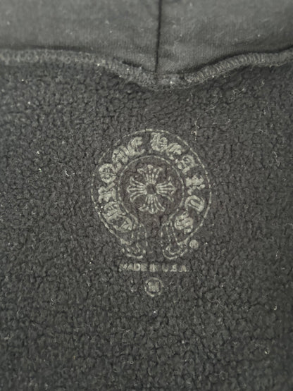 Chrome Hearts Black & White Floral T-Bar Logo Hoodie