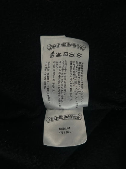 Chrome Hearts Black & White Floral T-Bar Logo Hoodie