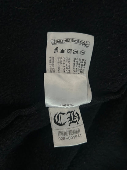 Chrome Hearts Black & White Floral T-Bar Logo Hoodie