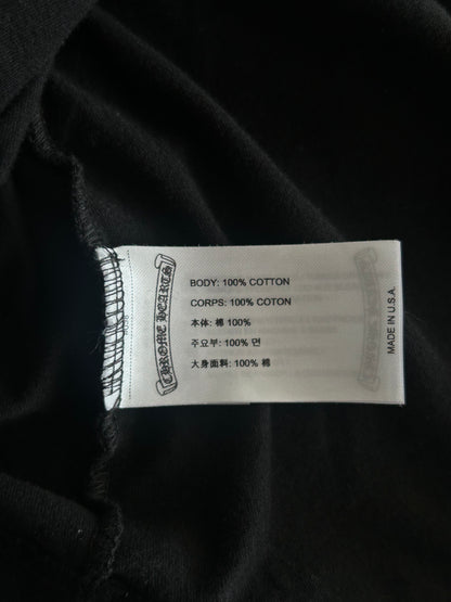 Chrome Hearts Black & Blue Neck Logo Longsleeve T-Shirt