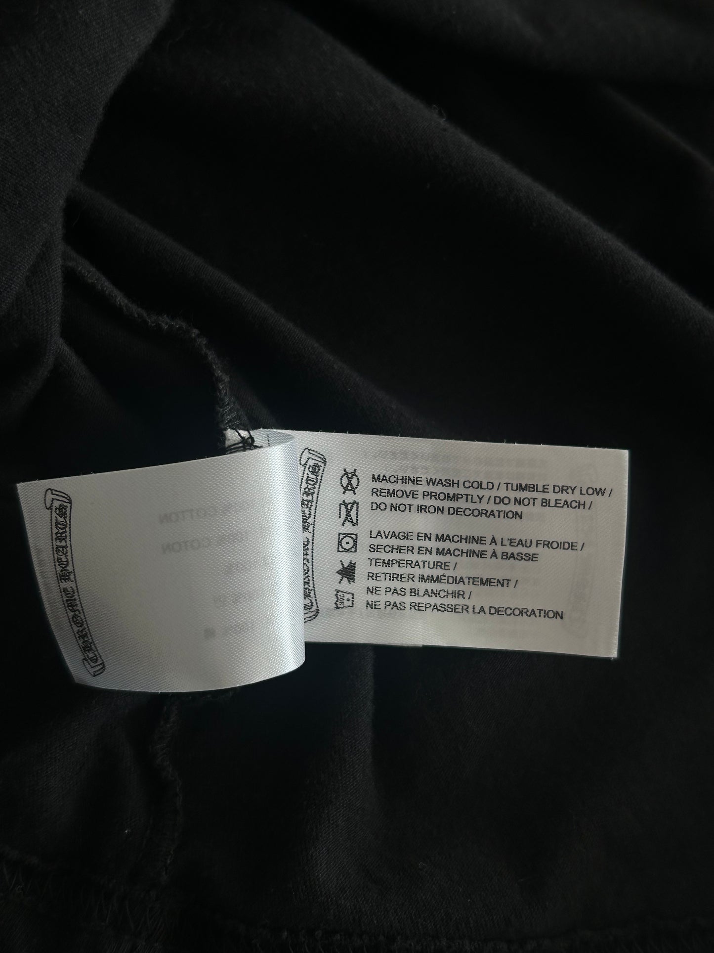 Chrome Hearts Black & Blue Neck Logo Longsleeve T-Shirt