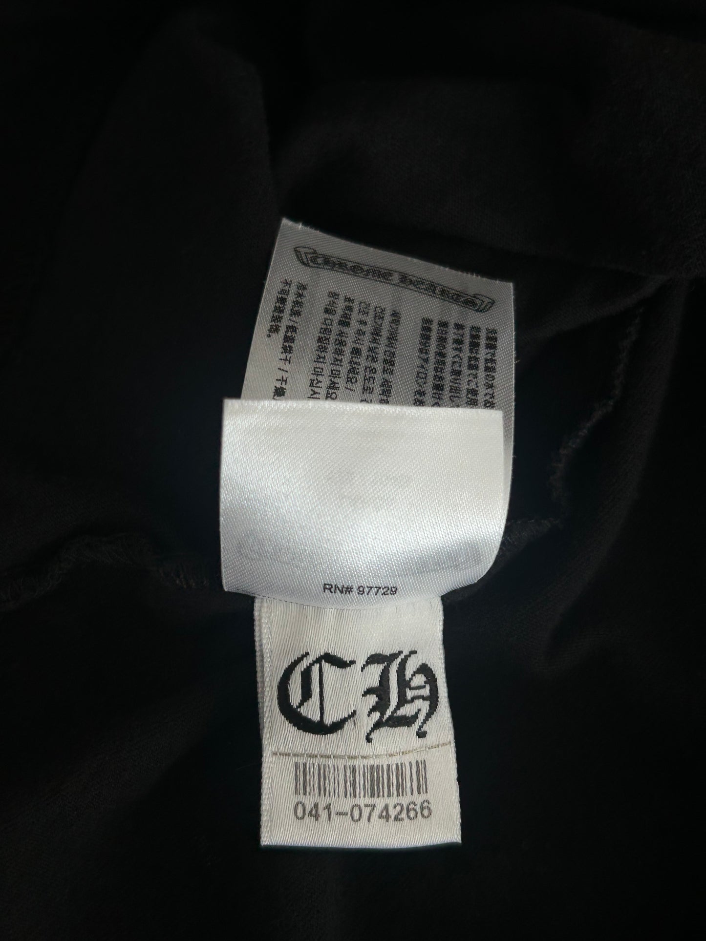 Chrome Hearts Black & Blue Neck Logo Longsleeve T-Shirt