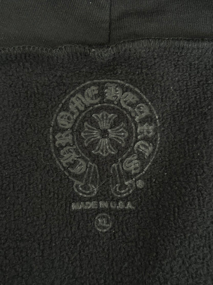 Chrome Hearts Black & White Los Angeles Horseshoe Logo Zip Up Hoodie