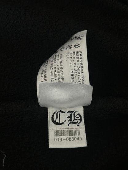 Chrome Hearts Black & White Los Angeles Horseshoe Logo Zip Up Hoodie