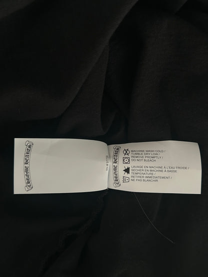 Chrome Hearts Black & White Embroidered Eyechart Logo T-Shirt