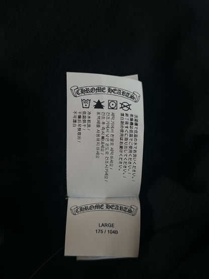 Chrome Hearts Black & White Embroidered Eyechart Logo T-Shirt