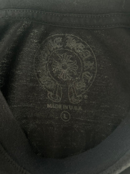 Chrome Hearts Black & White Scroll Logo T-Shirt