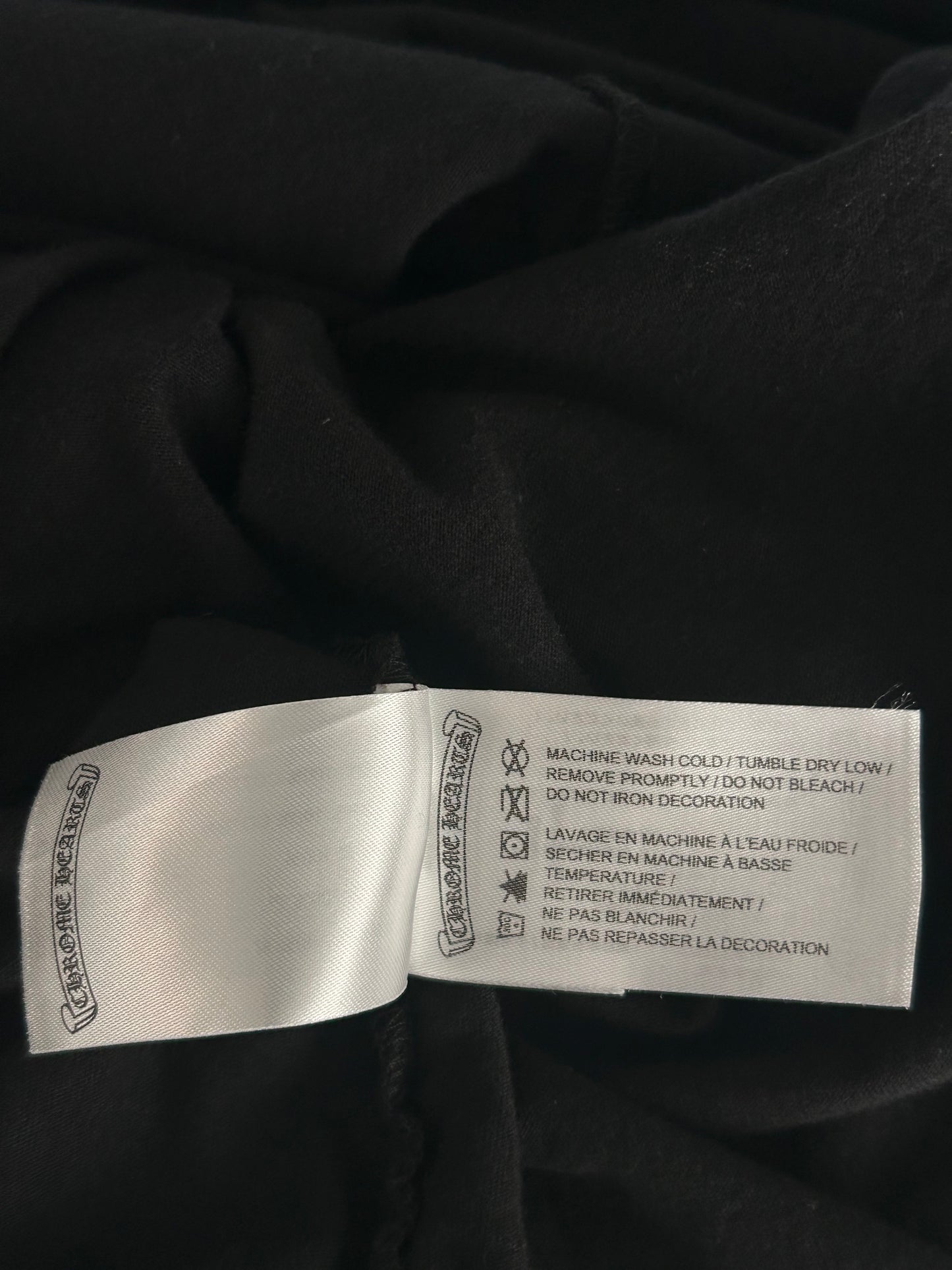 Chrome Hearts Miami Excsive Black & White Horseshoe Logo T-Shirt