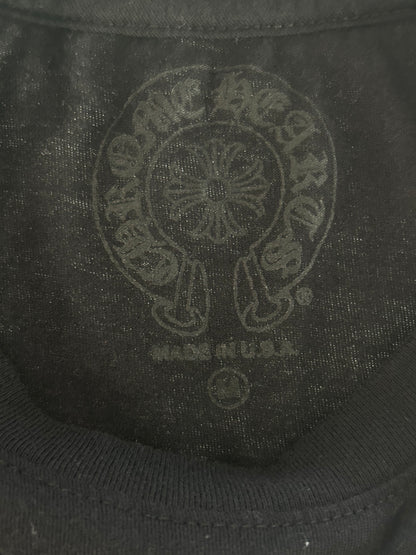 Chrome Hearts Black & Pink Horseshoe Logo T-Shirt