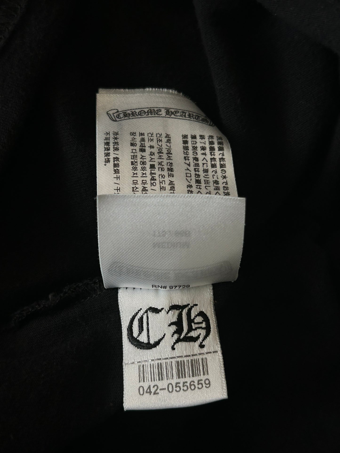 Chrome Hearts Black & Pink Horseshoe Logo T-Shirt