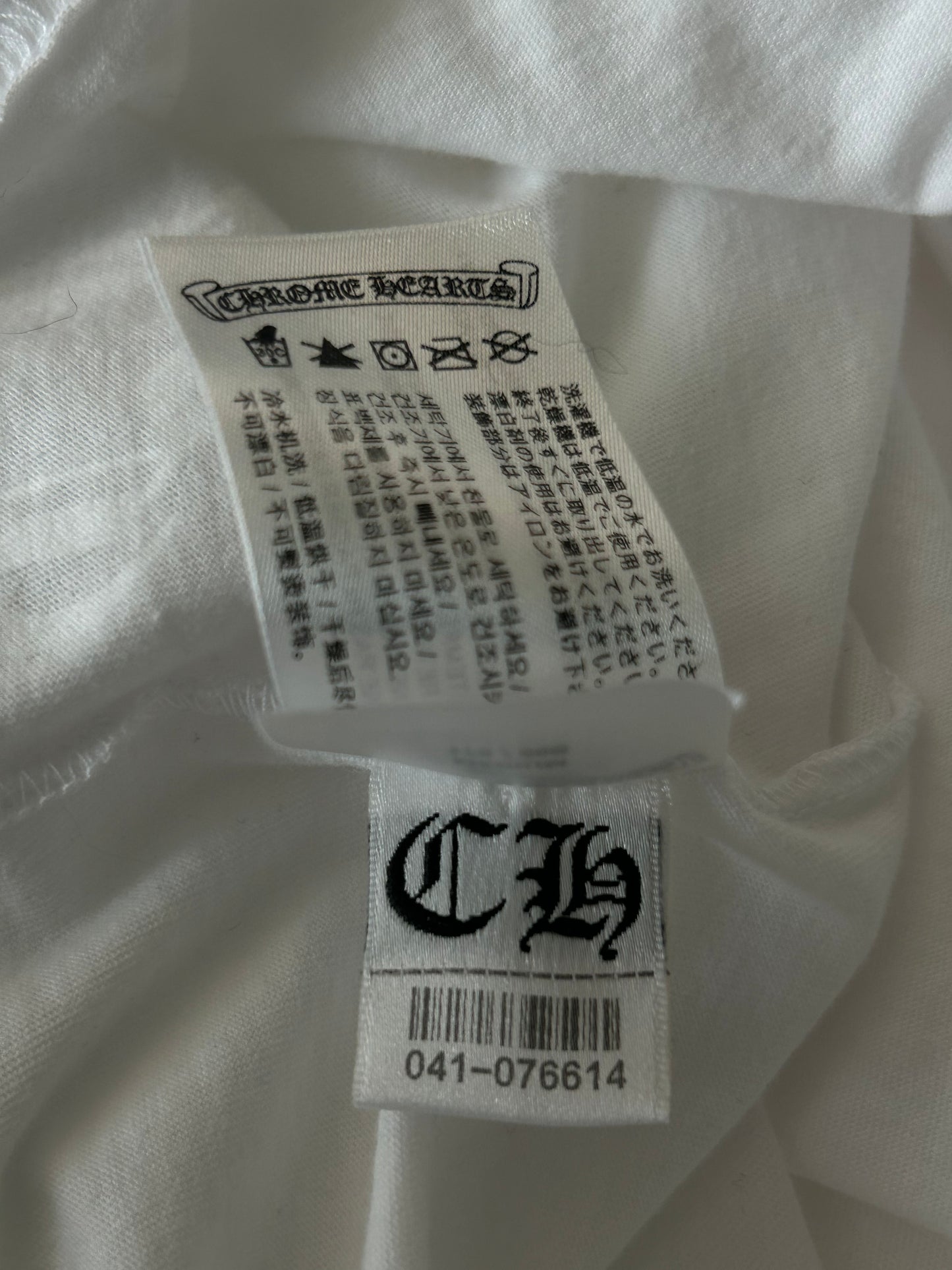 Chrome Hearts White & Pink Horseshoe Logo T-Shirt