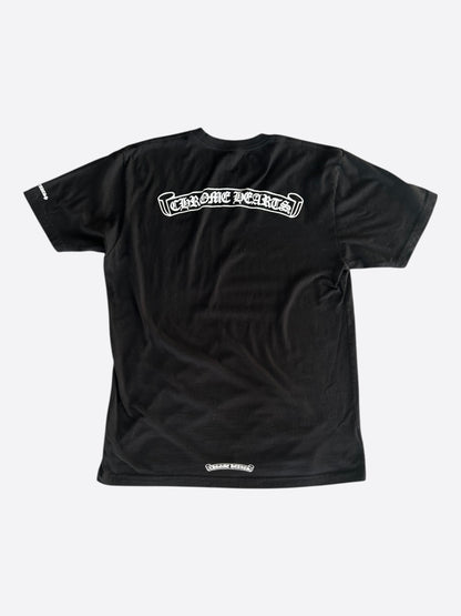 Chrome Hearts Black & White Scroll Logo T-Shirt