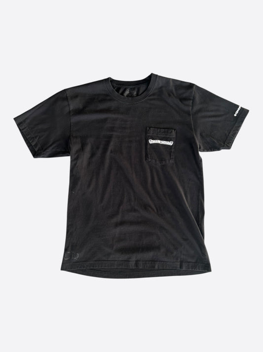 Chrome Hearts Black & White Scroll Logo T-Shirt