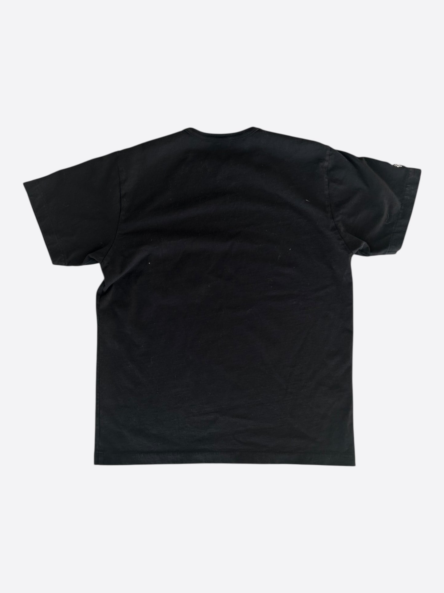 Chrome Hearts Black & White Embroidered Eyechart Logo T-Shirt