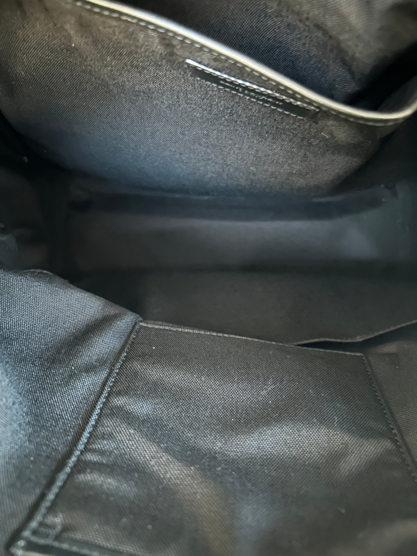 Saint Laurent Black Crocodile City Backpack