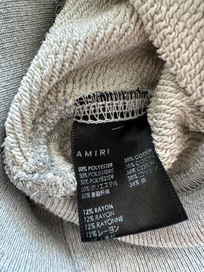 Amiri Grey & Black Core Logo Sweater