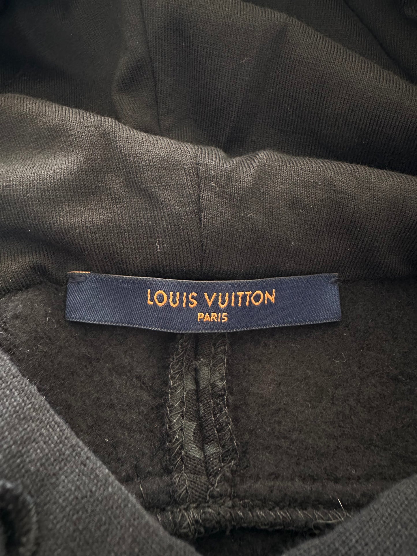 Louis Vuitton Black Circle Cut Monogram Hoodie