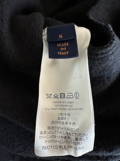 Louis Vuitton Black Circle Cut Monogram Hoodie