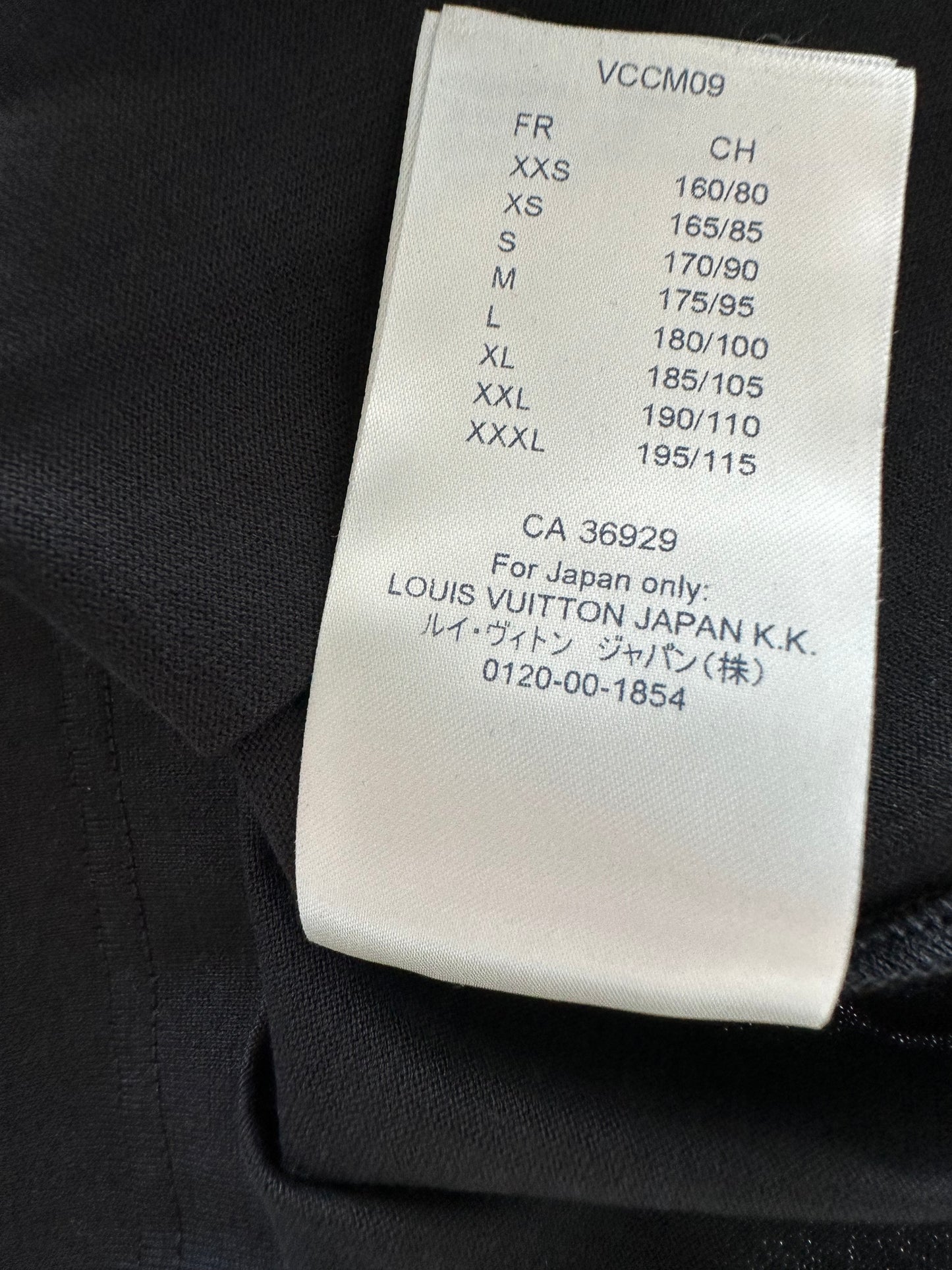 Louis Vuitton Black & White LV Stitch Logo T-Shirt