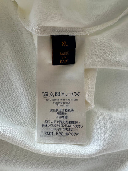 Louis Vuitton White & Black Floating Men T-Shirt