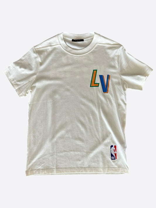 Louis Vuitton NBA White Logo T-Shirt