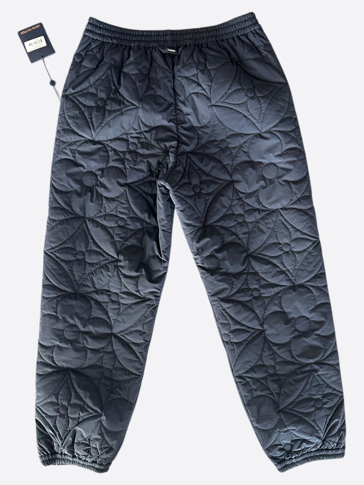 Louis Vuitton Navy Flower Monogram Quilted Trackpants