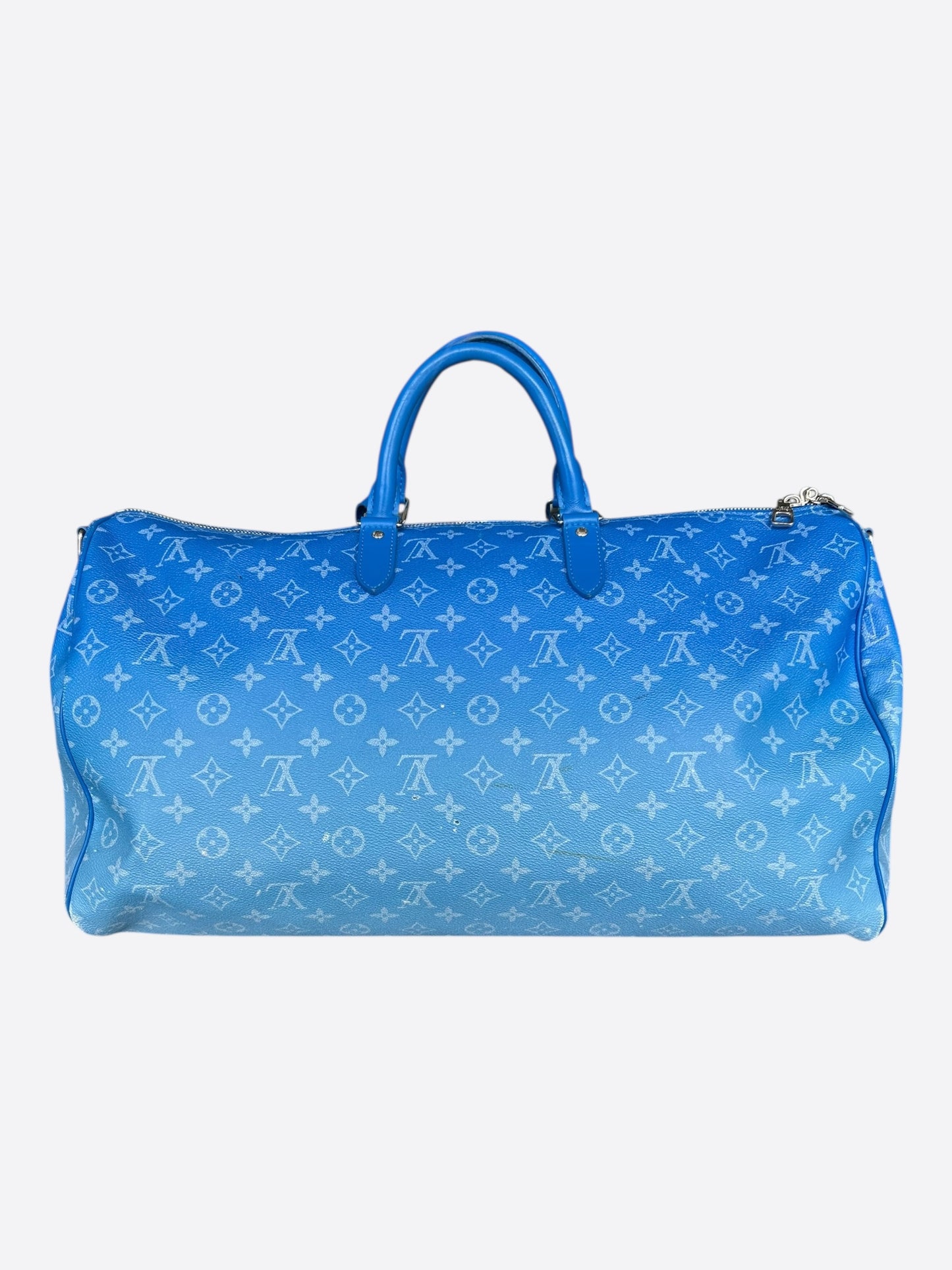 Louis Vuitton Blue Cloud Monogram Keepall 50