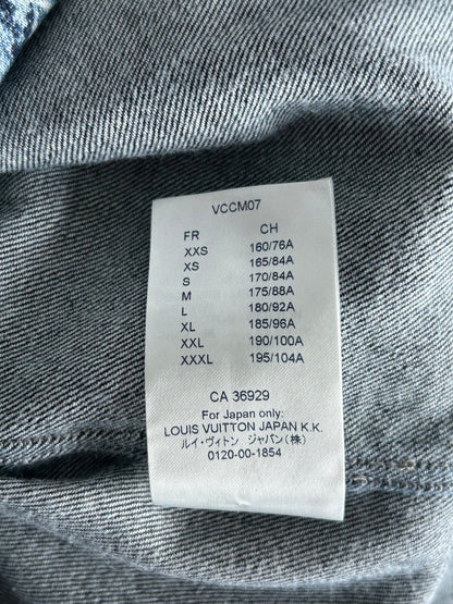 Louis Vuitton Blue Tapestry Monogram Button Up Shirt