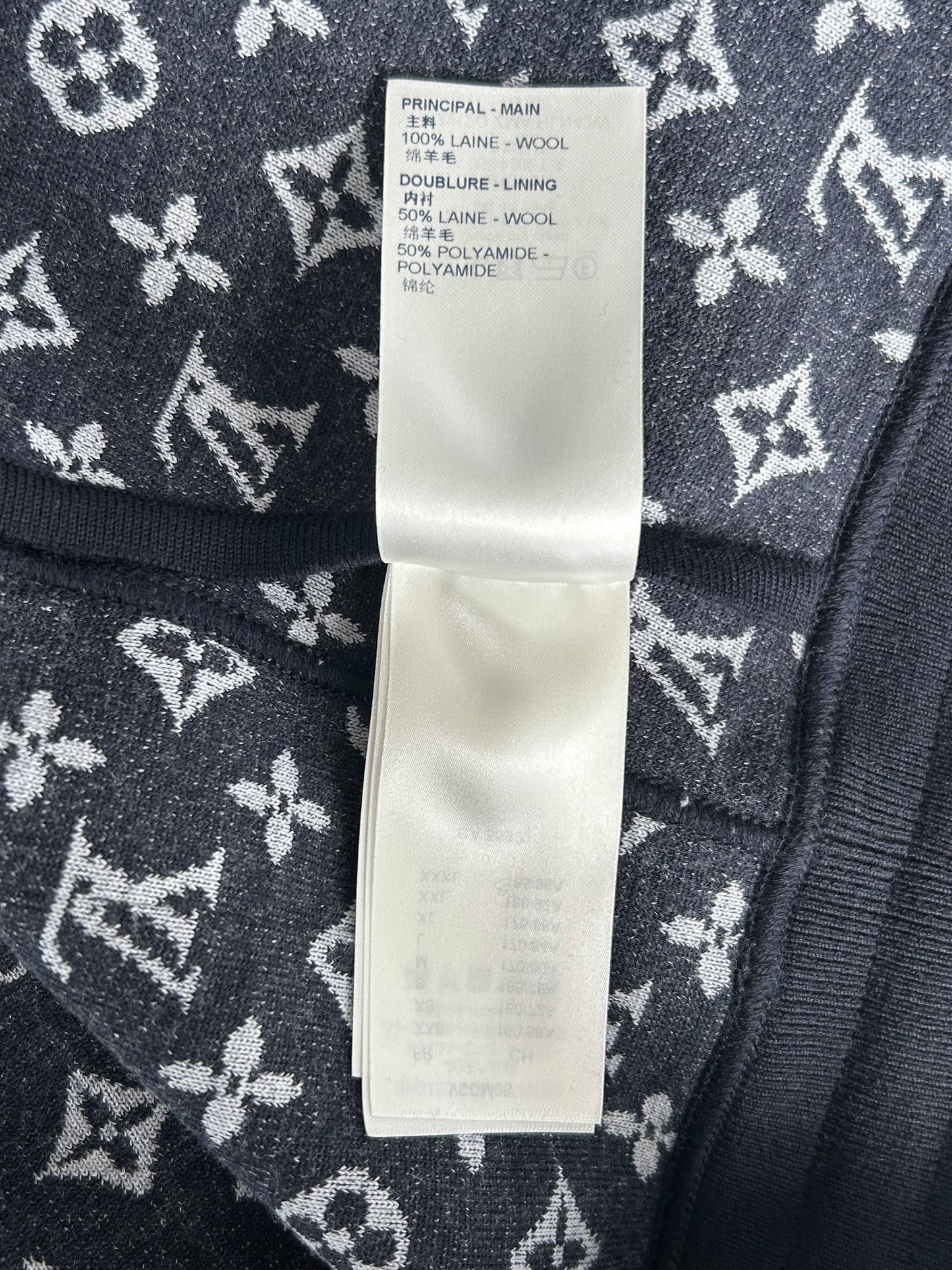 Louis Vuitton Black & White Monogram Reversible Pants